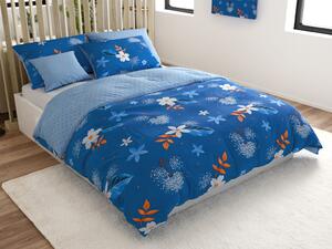 Lenjerie de pat din bumbac THERSA albastru Dimensiune lenjerie de pat: 70 x 90 cm | 140 x 200 cm