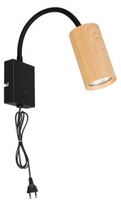 Lampă flexibilă de perete Brilagi SELE 1xGU10/30W/230V negru/bej
