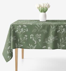 Goldea față de masă 100% bumbac - frunze de plante aromatice 120 x 180 cm