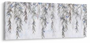 Tablou - Crenguțe de salcie cu fluturi (120x50 cm)