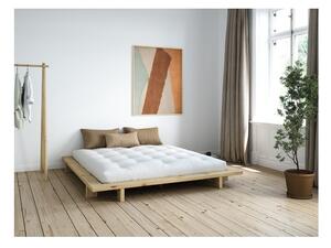 Pat matrimonial din lemn masiv de pin cu somieră 160x200 cm Japan – Karup Design