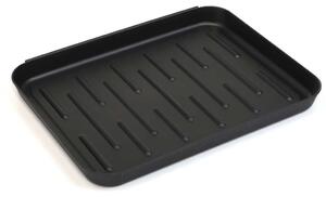 Tavă de încălțăminte din plastic pentru dulapuri, negru
