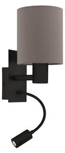 Eglo 900701 - Lampă LED flexibilă PASTERI 1xE27/40W/230V + LED/3,8W maro