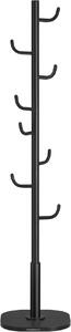 Cuier tip pom Vasagle, Negru, 40 x 40 x 175.3 cm