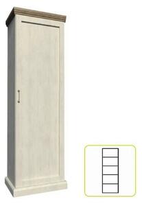 Dulap ROYAL S1D, pin nordic/stejar salbatic, PAL melaminat, cu o usa