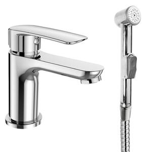 Mereo, baterie lavoar cu piedestal Mereo Pego cu duș bideu, MER-CB10105P