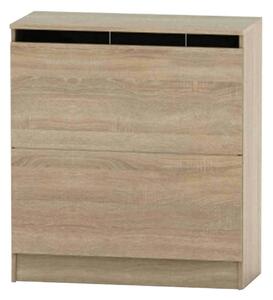 Dulap BETTY 2 BE-02-040, stejar sonoma, DTD laminat, cu 2 usi, 85x39x9