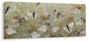 Tablou - Vintege fluturi (120x50 cm)
