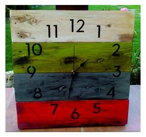 Sentop - Ceas de perete din lemn D40175 verde