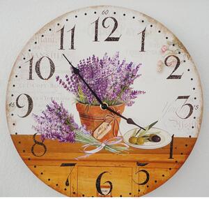 Ceas din lemn lavanda vis MDF . Fi 30 cm