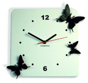 Ceas de perete modern fluturi