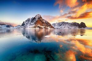Fototapetă vlies lofoten norvegian 375 x 250 cm