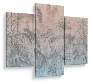 Tablou - Plante tropicale pe perete (90x60 cm)