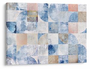 Tablou - figuri geometrice pe perete (70x50 cm)