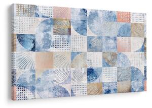 Tablou - figuri geometrice pe perete (90x60 cm)