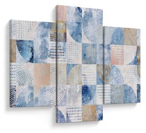 Tablou - figuri geometrice pe perete (90x60 cm)