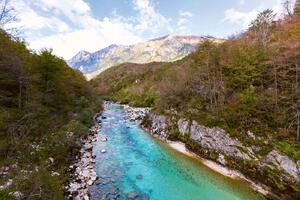 Fototapetă vlies râul soča, slovenia 375 x 250 cm