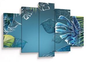Tablou - Frunzele plantelor tropicale (150x105 cm)
