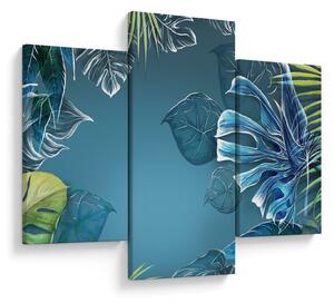Tablou - Frunzele plantelor tropicale (90x60 cm)