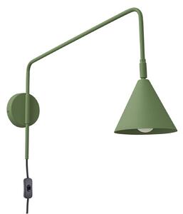 Lampă de perete SOLLUX LIGHTING, LYS, Verde, Camera de zi, Metal, Scandinavă