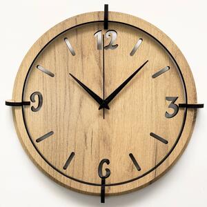 Ceas de perete modern Golden Oak | HOOP