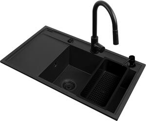Pyramis Camea chiuveta cu baterie negru/negru 070168502BE