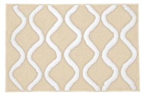 Kleine Wolke Piana covor de baie 90x60 cm dreptunghiular alb-bej 9180226519