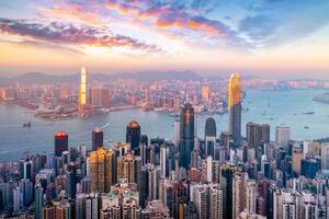 Fototapetă vlies orizontul hong kong-ului 375 x 250 cm