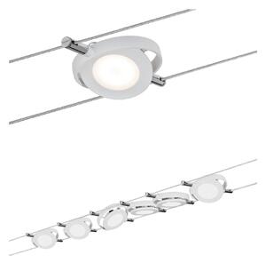 Paulmann RoundMac sistem LED cu cabluri, 6 becuri, Metalic, Camera de zi / sufragerie, Metal, Modern