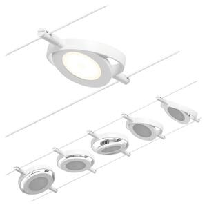 Paulmann Sistem de cabluri LED Wire RoundMac, 5 becuri alb, Alb, Hol, Metal, Modern