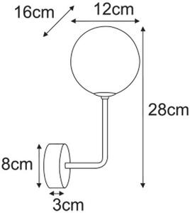 Kaja Jukon lampă de perete 1x10 W chihlimbar-bej K-5715