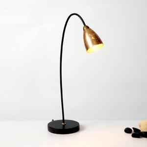 Lampă de masă Alice, abajur auriu