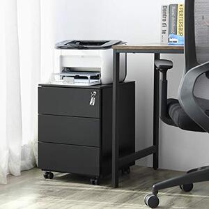 RollBox metalic Black 39/55 – casetiera metalica de birou -3 sertare -39 cm latime 55 inaltime