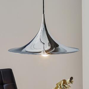 GUBI Semipensator, Ø 47 cm, cromat, reglabil, Metalic, Camera de zi / sufragerie, Metal, Design