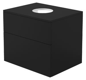 Deante Prizma dulap cu blat 60x47x52 cm sub chiuveta pe perete negru SDI_NB61