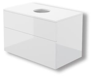 Deante Prizma dulap cu blat 80x47x52 cm sub chiuveta pe perete alb SDI_6B81