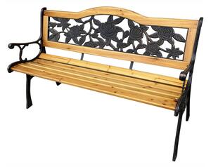 Bancă de grădină Rony (negru + lemn natural). Promo -16%. 1088101
