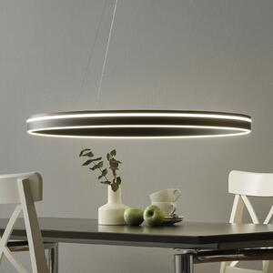 Q-Smart-Home Paul Neuhaus Q-VITO lampă susp. LED 79cm antracit, reglabil, Negru, Camera de zi / sufragerie, Metal, Modern