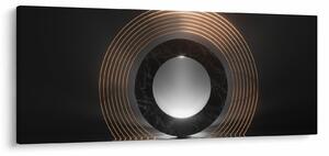 Tablou - Abstracție, luna peste apă (120x50 cm)