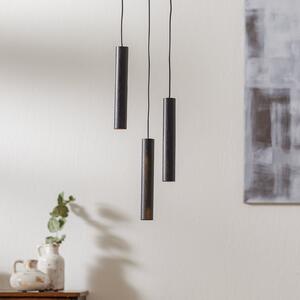 UMAGE Chimes Cluster 3 lampă susp. stejar negru, Negru, Camera de zi / sufragerie, Lemn, Design