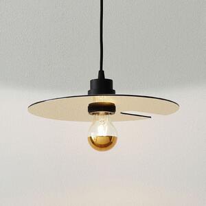 Wever & Ducré Lighting WEVER DUCRÉ Mirro 1.0 Pendant 250cm negru/aur, reglabil, Negru, Camera de zi / sufragerie, Metal, Modern