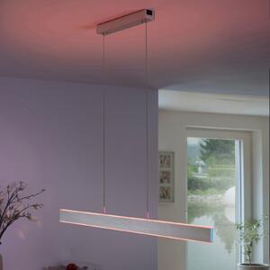 Q-Smart-Home Paul Neuhaus Q-Adriana lampă susp. LED up/down, reglabil, Metalic, Camera de zi / sufragerie, Metal, Modern
