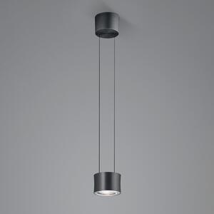 BANKAMP Impulse Flex suspendată LED 1 bec negru, reglabil, Negru, Camera de zi / sufragerie, Metal, Modern