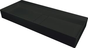 Deante Blur lavoar 80x40 cm dreptunghiular de blat negru mat CQB_NU8S