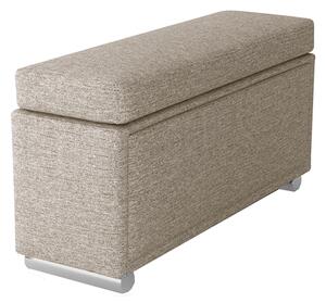 KONDELA Cotieră, gri bej Taupe, model dreapta, BOBY