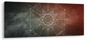 Tablou - Dodecagrama cosmică (120x50 cm)