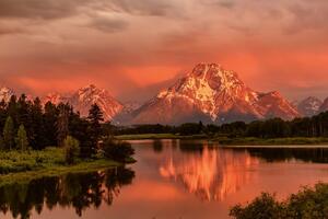 Fototapetă vlies munții teton, sua 375 x 250 cm