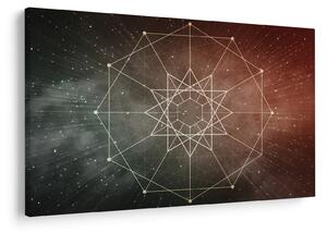 Tablou - Dodecagrama cosmică (90x60 cm)