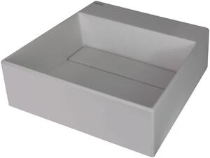 Deante Correo lavoar 40x40 cm pătrat de blat gri/piatră mat CQR_SU4M