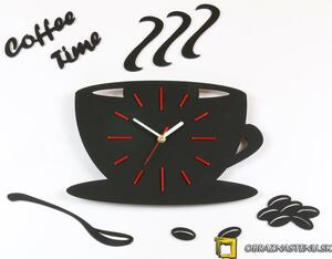 Ceas modern de perete Red Satin Cup NH041